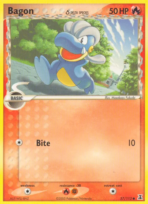 Bagon δ #57 – Delta Species card