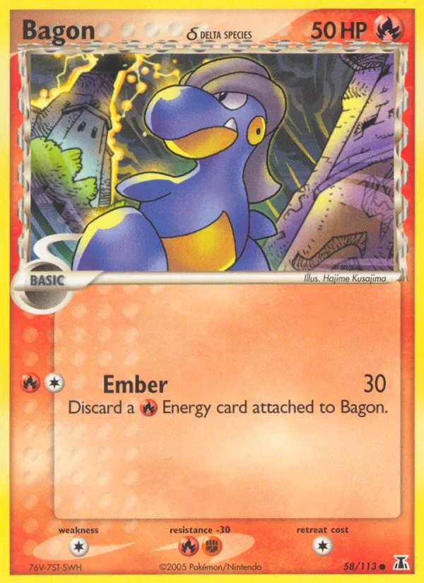 Bagon δ #58 – Delta Species card