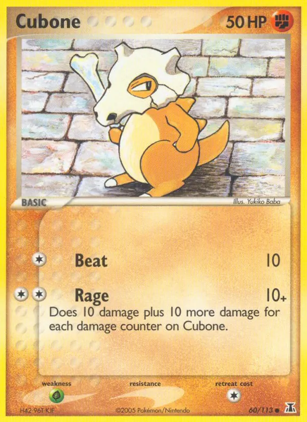 Cubone #60 – Delta Species card