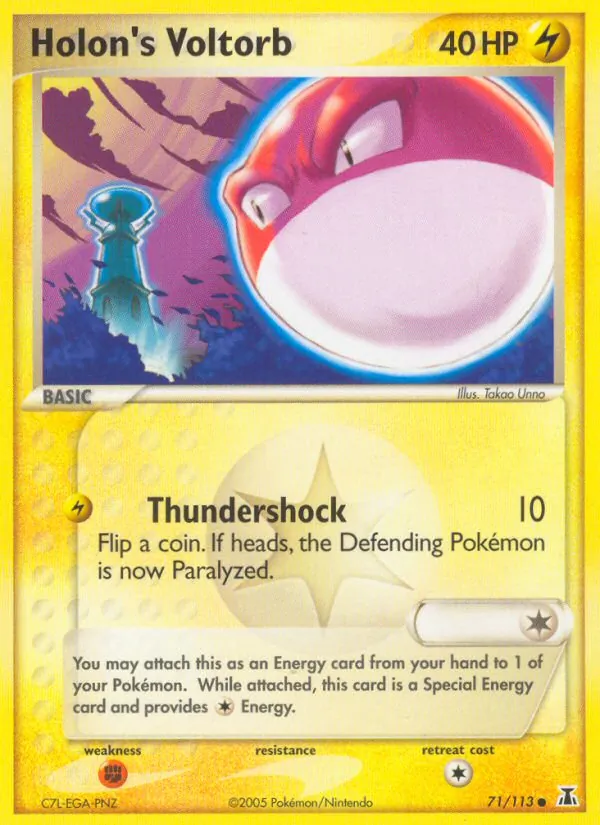 Holon's Voltorb #71 – Delta Species card