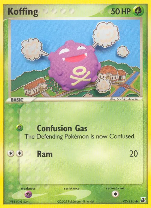 Koffing #72 – Delta Species card