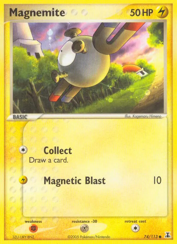 Magnemite #74 – Delta Species card