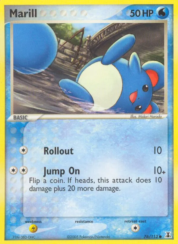 Marill #76 – Delta Species card