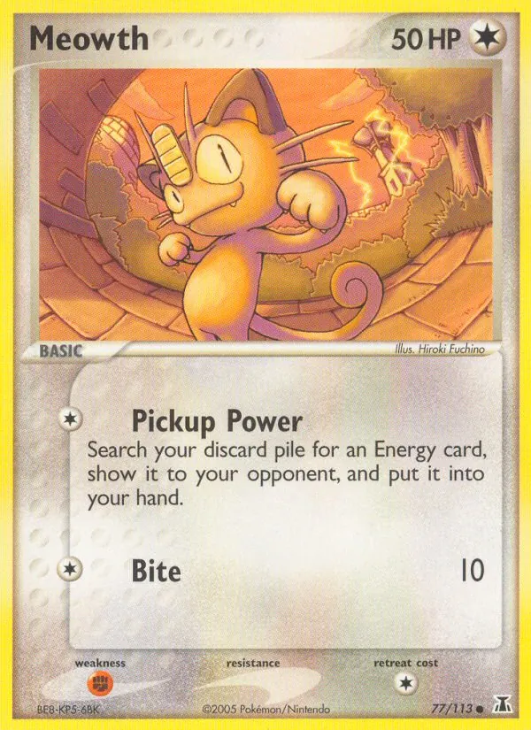 Meowth #77 – Delta Species card