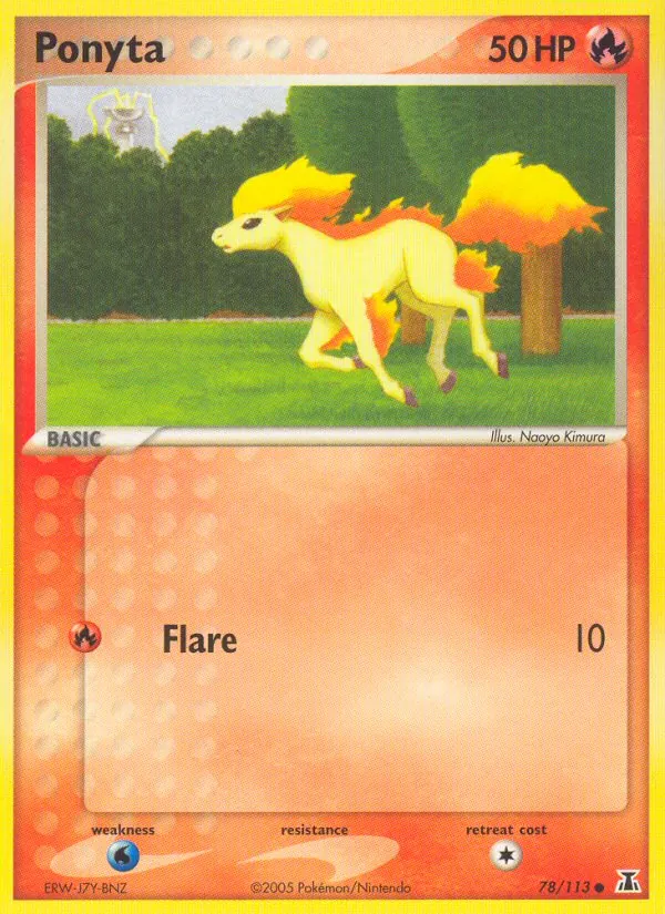 Ponyta #78 – Delta Species card