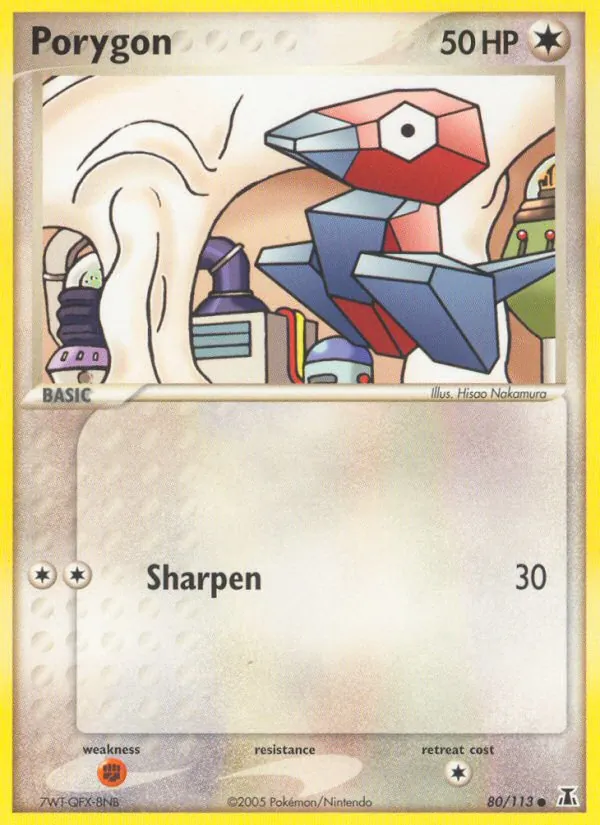 Porygon #80 – Delta Species card