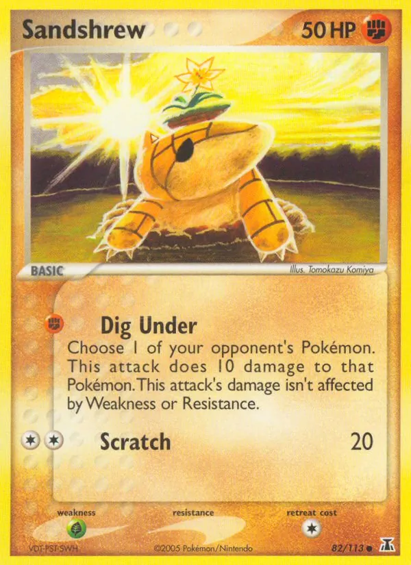 Sandshrew #82 – Delta Species card