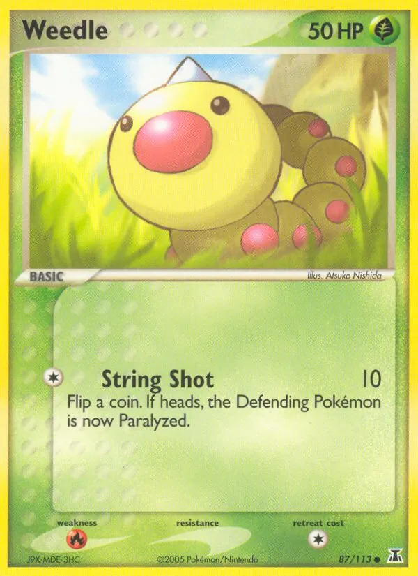 Weedle #87 – Delta Species card