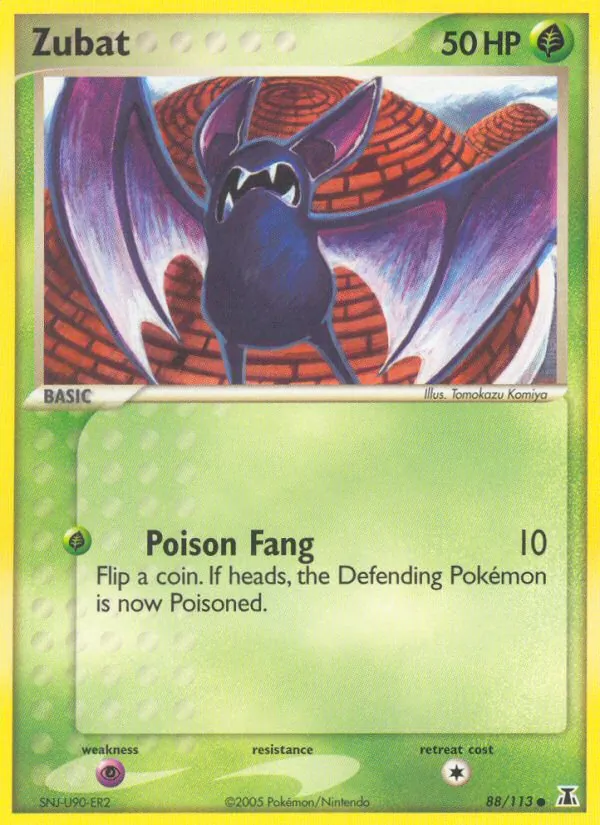 Zubat #88 – Delta Species card