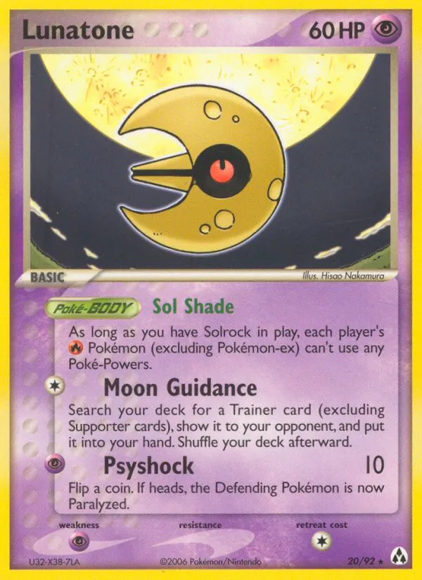 Lunatone #20 – Legend Maker card