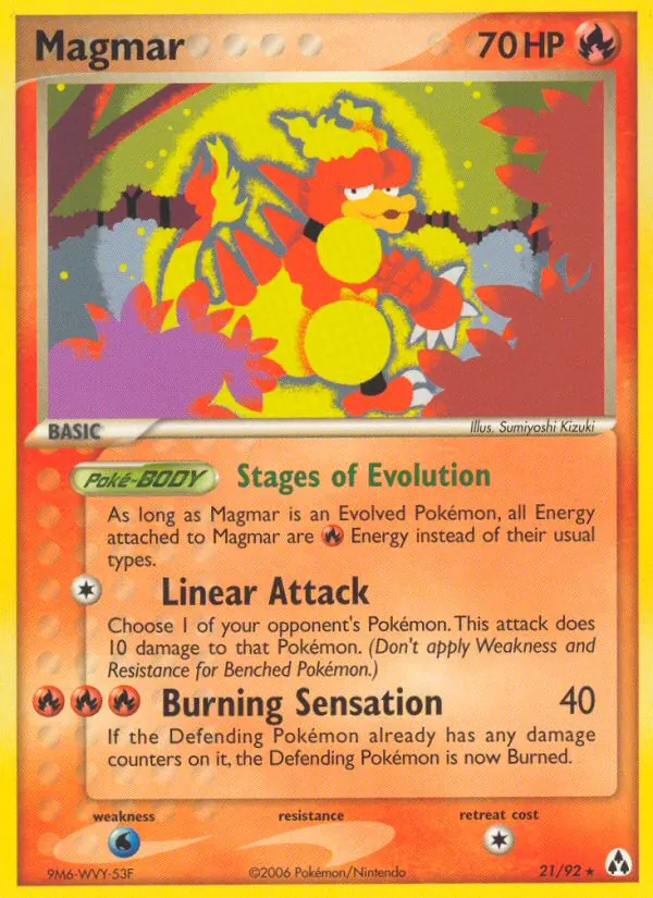 Magmar #21 – Legend Maker card
