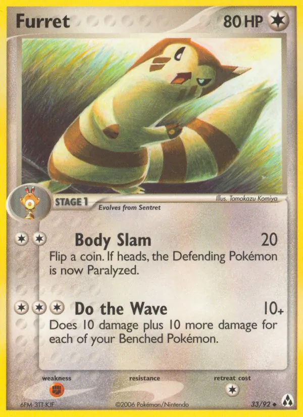 Furret #33 – Legend Maker card