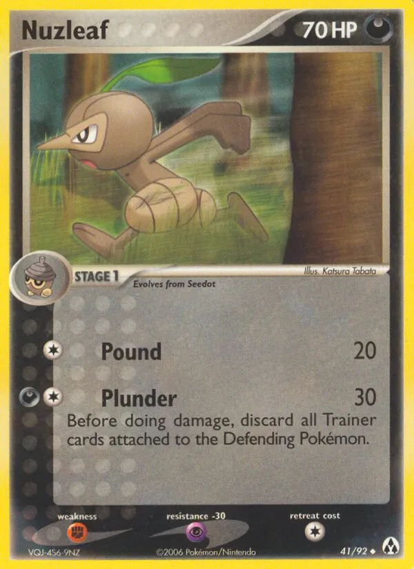 Nuzleaf #41 – Legend Maker card