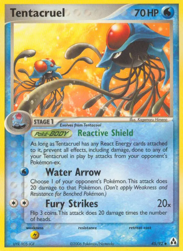 Tentacruel #45 – Legend Maker card