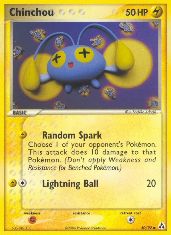 Chinchou #50 – Legend Maker card