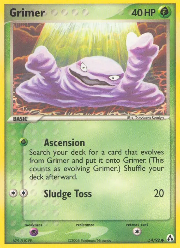 Grimer #54 – Legend Maker card