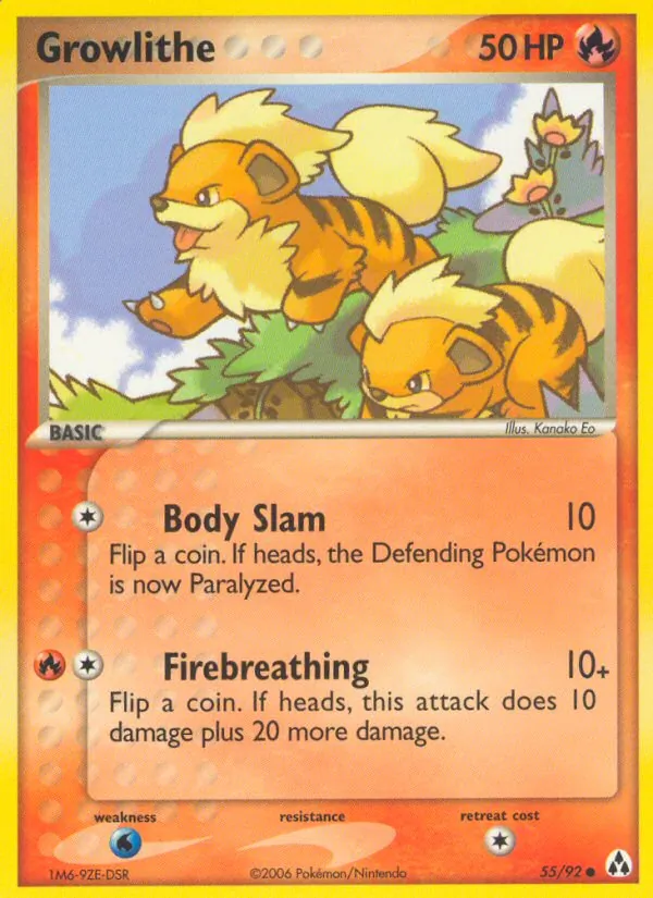 Growlithe #55 – Legend Maker card