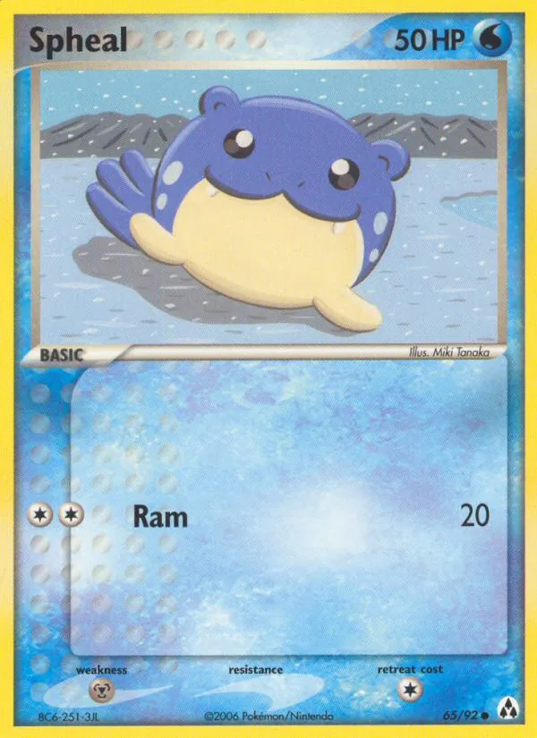 Spheal #65 – Legend Maker card
