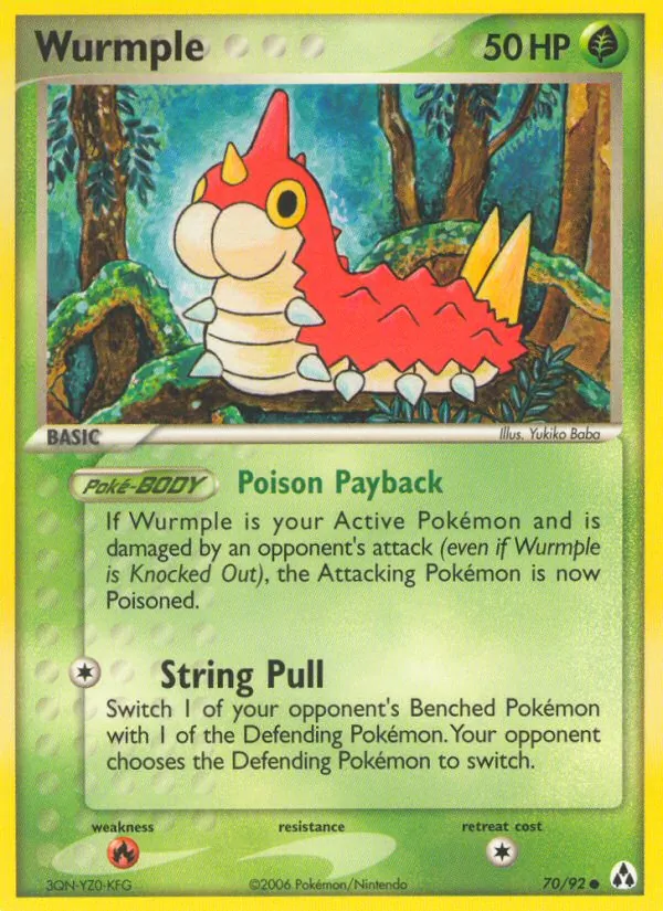 Wurmple #70 – Legend Maker card