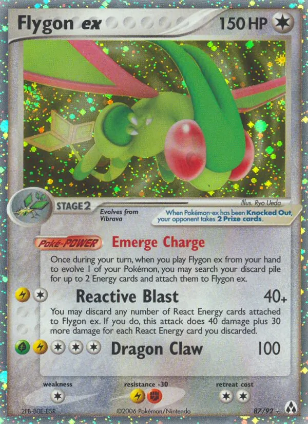 Flygon ex #87 – Legend Maker card