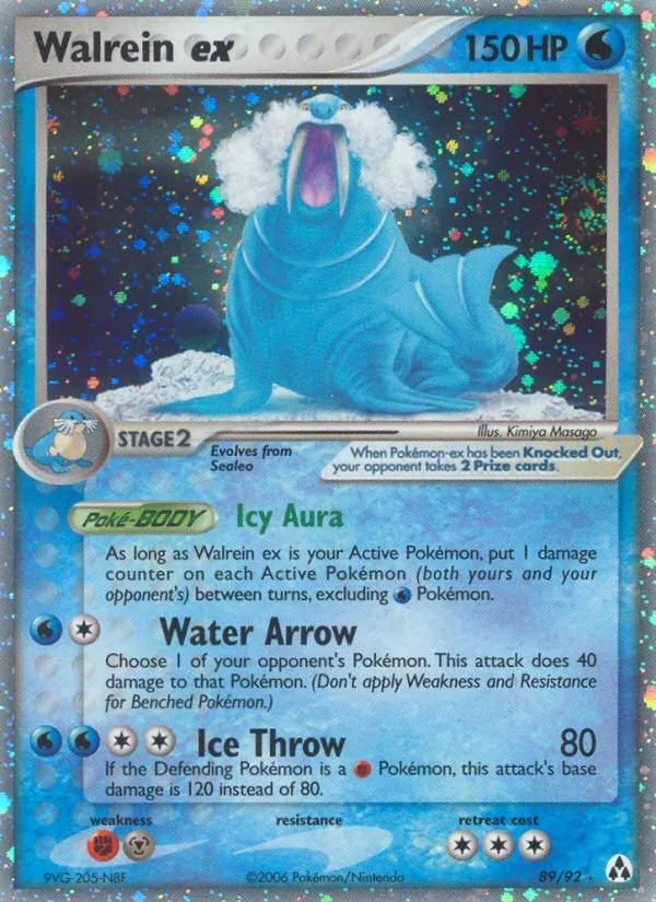 Walrein ex #89 – Legend Maker card