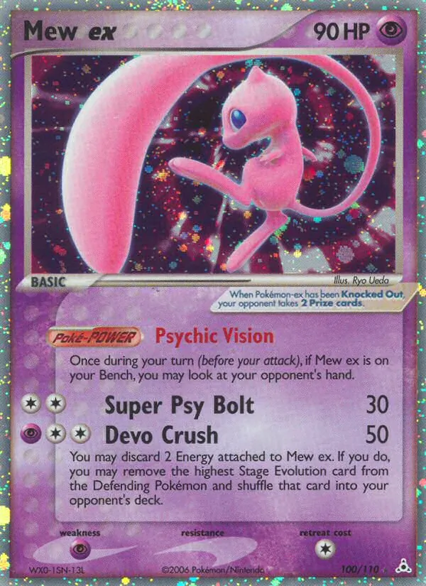 Mew ex #100 – Holon Phantoms card