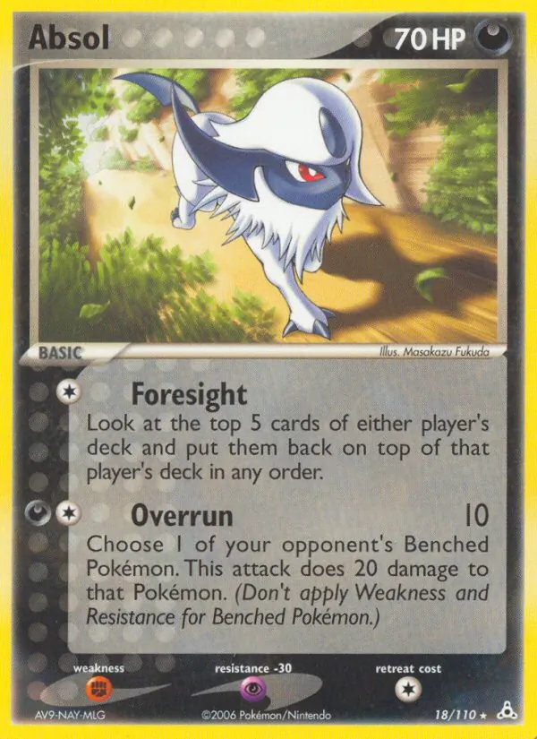 Absol #18 – Holon Phantoms card