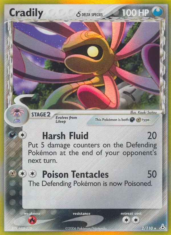 Cradily δ #2 – Holon Phantoms card