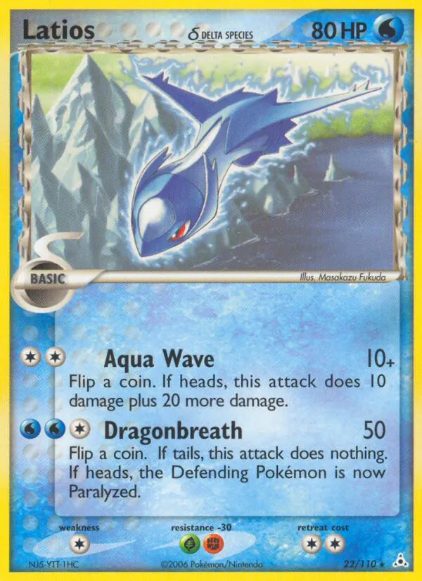 Latios δ #22 – Holon Phantoms card