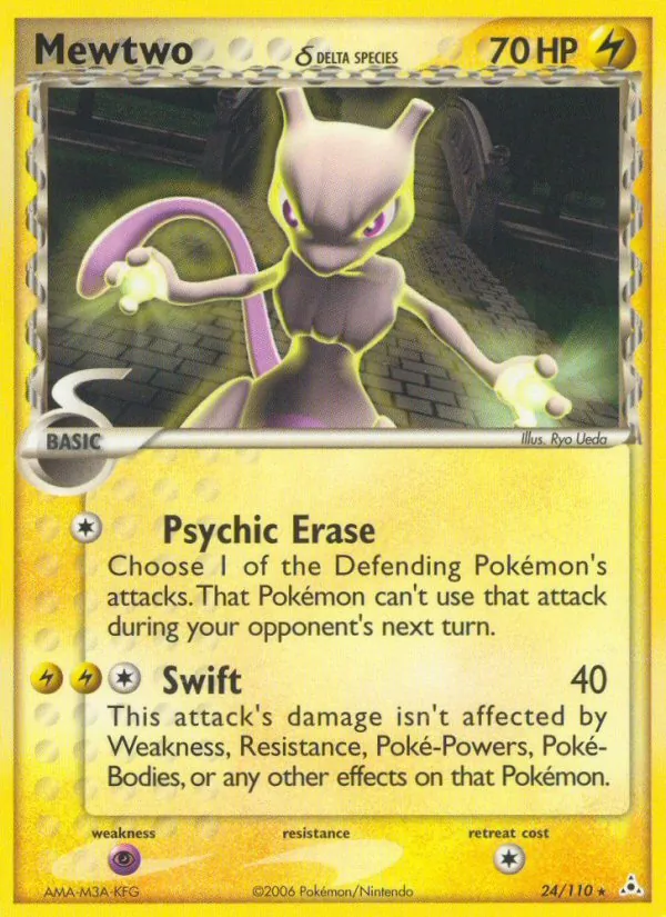 Mewtwo δ #24 – Holon Phantoms card