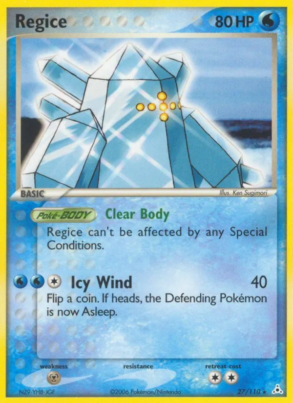 Regice #27 – Holon Phantoms card