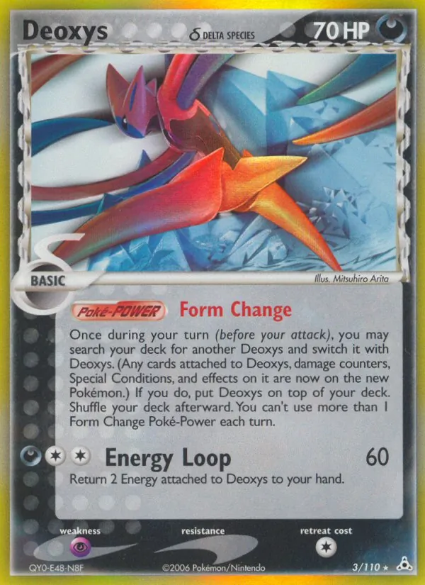 Deoxys δ #3 – Holon Phantoms card