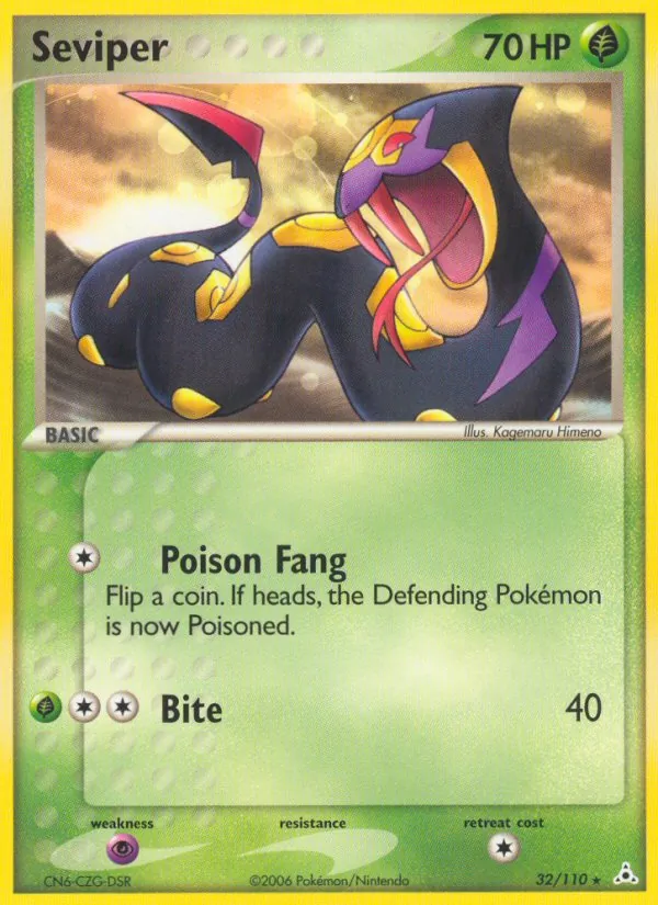 Seviper #32 – Holon Phantoms card