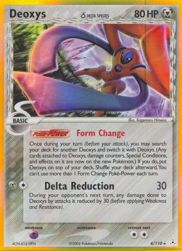 Deoxys δ #4 – Holon Phantoms card