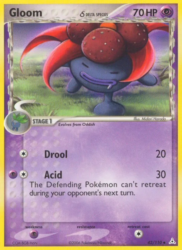 Gloom δ #42 – Holon Phantoms card