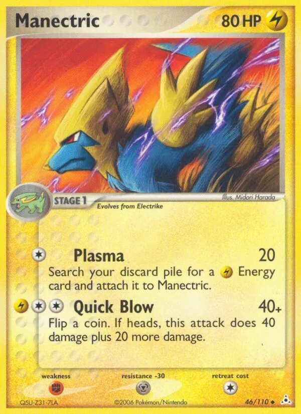 Manectric #46 – Holon Phantoms card