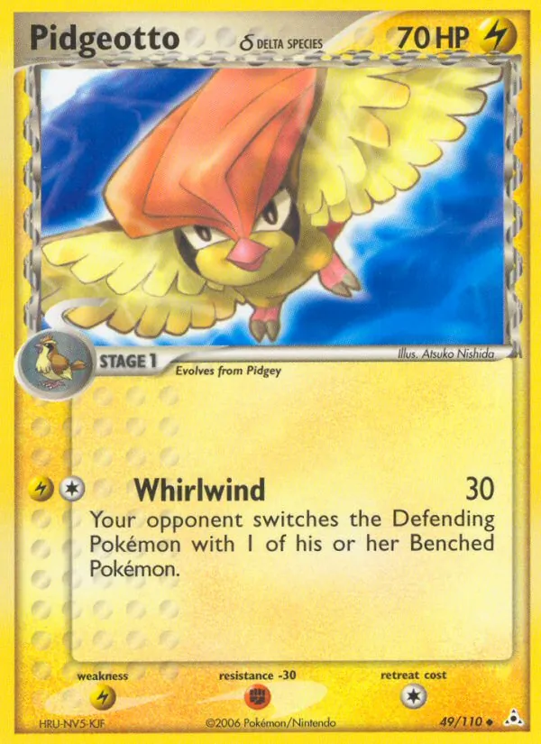 Pidgeotto δ #49 – Holon Phantoms card