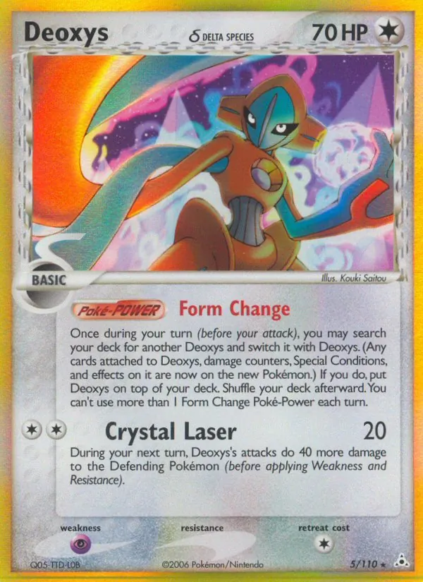 Deoxys δ #5 – Holon Phantoms card