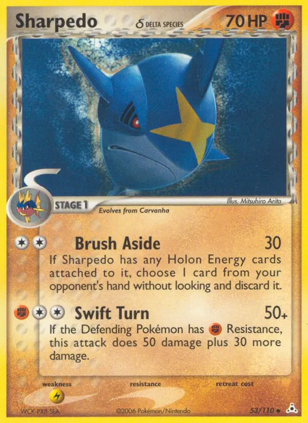Sharpedo δ #53 – Holon Phantoms card
