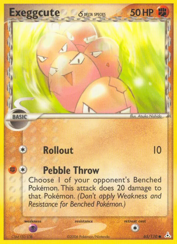 Exeggcute δ #65 – Holon Phantoms card