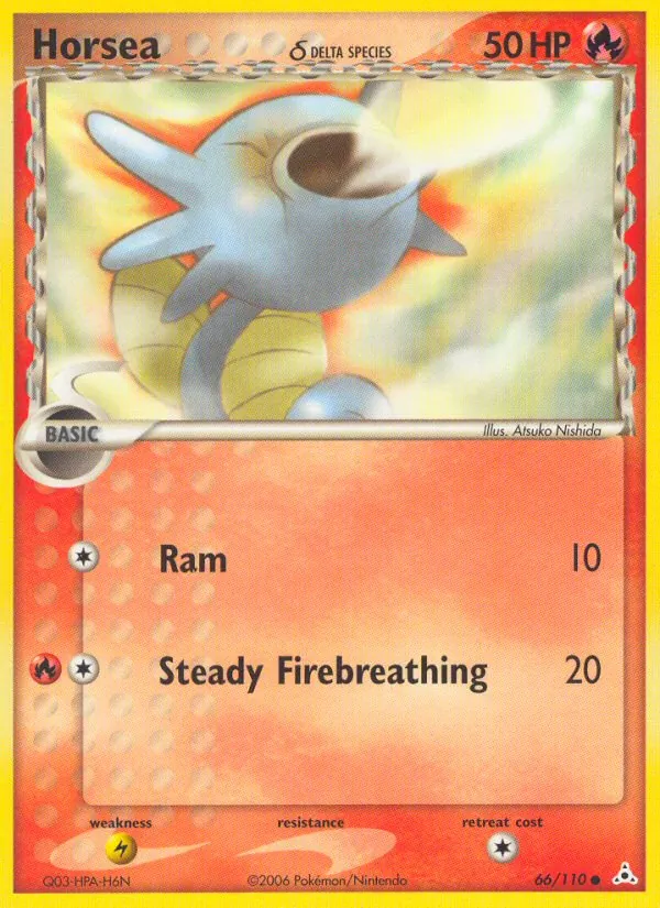 Horsea δ #66 – Holon Phantoms card