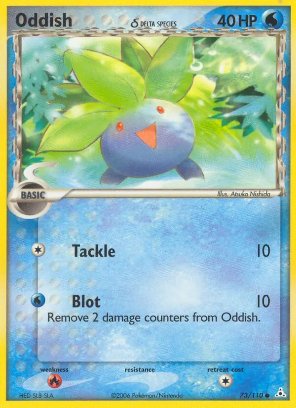 Oddish δ #73 – Holon Phantoms card