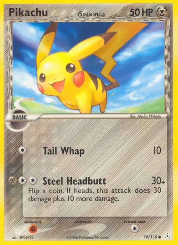 Pikachu δ #79 – Holon Phantoms card