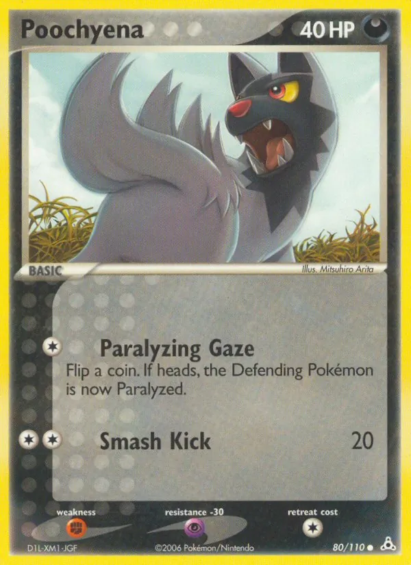 Poochyena #80 – Holon Phantoms card