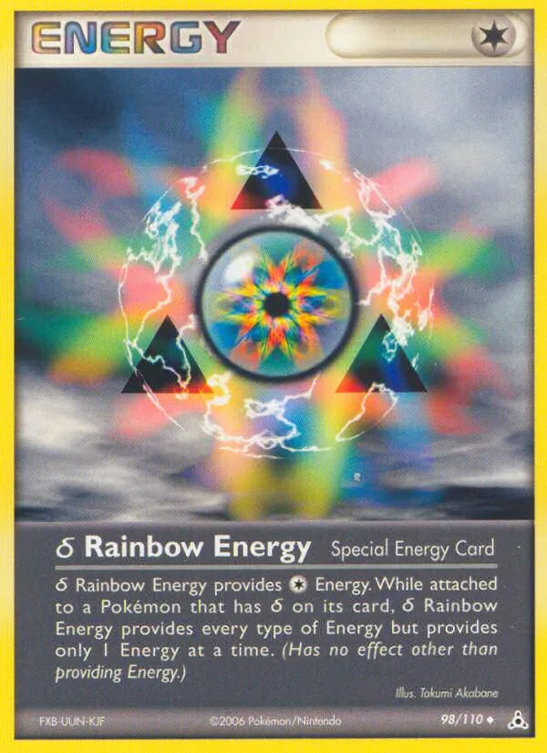 δ Rainbow Energy #98 – Holon Phantoms card