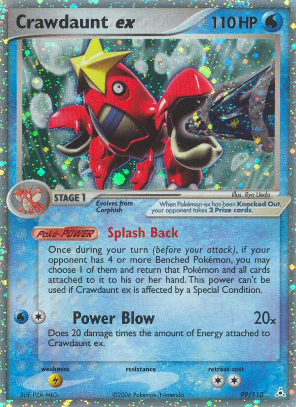 Crawdaunt ex #99 – Holon Phantoms card