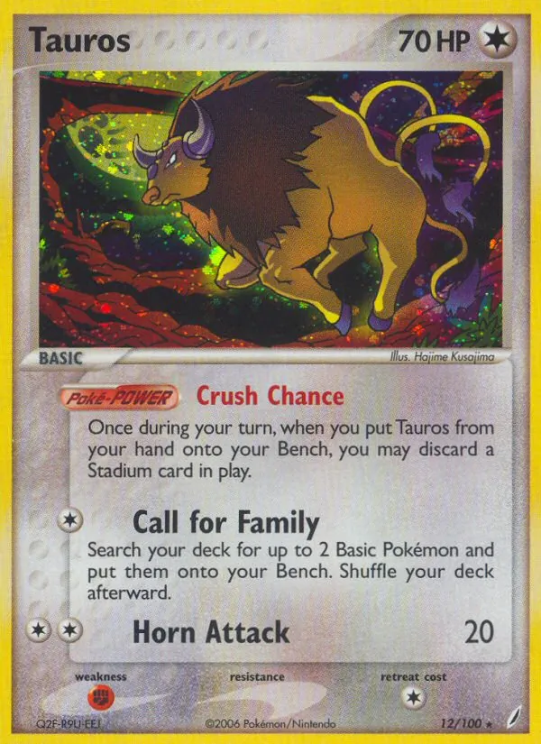 Tauros #12 – Crystal Guardians card