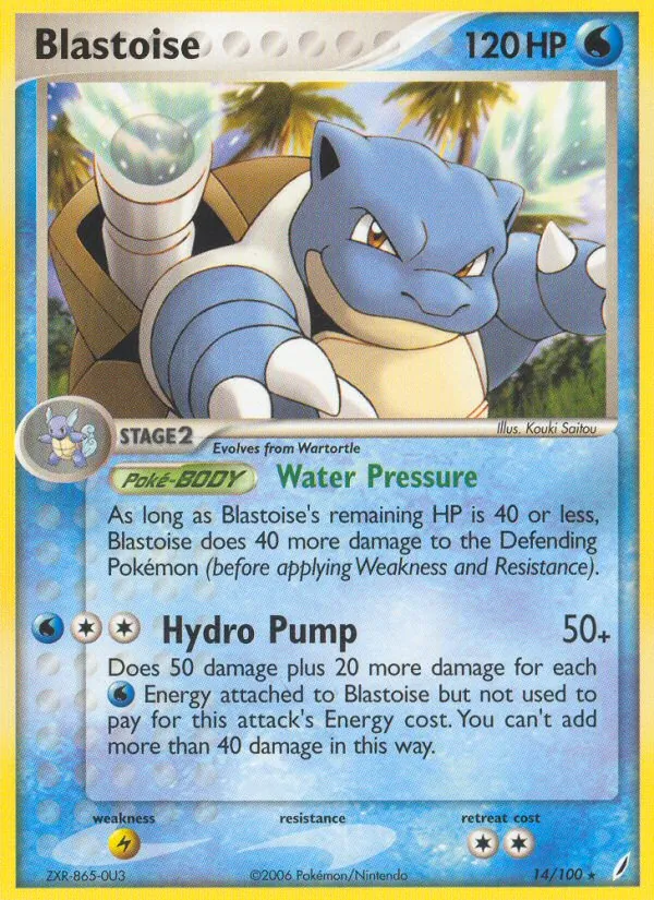 Blastoise #14 – Crystal Guardians card