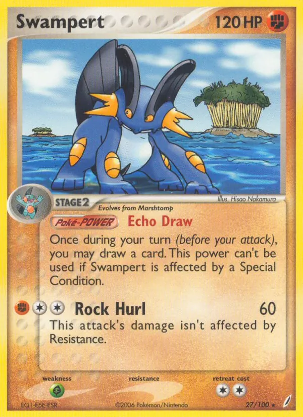 Swampert #27 – Crystal Guardians card