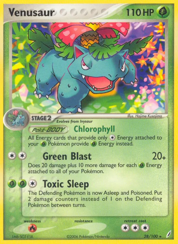 Venusaur #28 – Crystal Guardians card